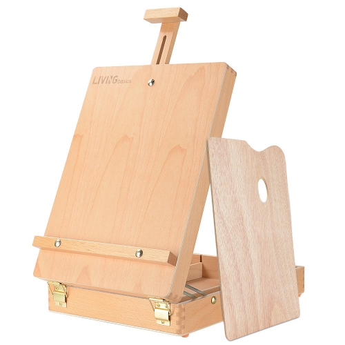 Portable Wooden Artist Desktop Storage Case Premium Beechwood Comfortable and Portable to Carry US Delivery Adjustable Wood Table Sketchbox Easel 