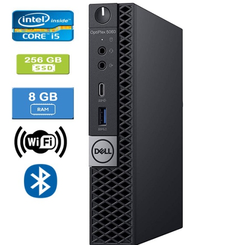 DELL  Refurbished (Good) - 5060 Micro Intel Core I5-8500T 2.10 Ghz, 8GB, 256GB SSD, Win 10 Pro