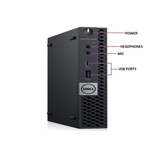 Refurbished - DELL 5060 MICRO Intel Core i5-8500T 2.10 GHz, 16GB, 512GB SSD, Win 10 Pro