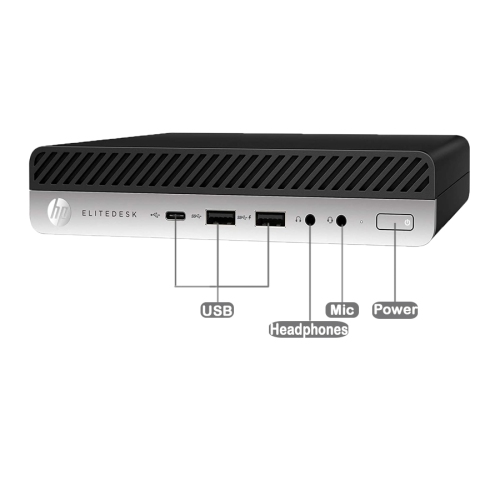 Remis à neuf:HP 600 G3 MINI Intel Core i5-7500T 2.70 GHz, 16GB, 128GB SSD, Win 10 Pro