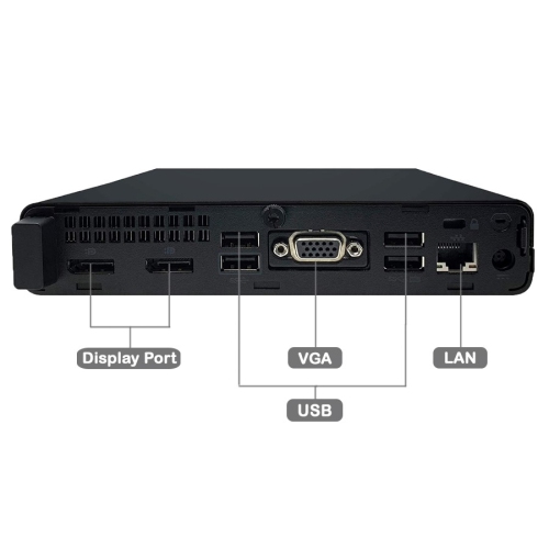 HP EliteDesk 800 G4 Mini Desktop - Intel Core i5-8500, 8GB Memory, 256GB SSD, Win 10 Pro by HP - Refurbished condition - Image 2