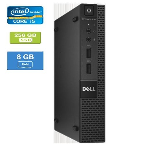 DELL  Refurbished (Good) - 9020 Micro Intel Core I5-4590T 2.00 Ghz, 8GB, 256GB SSD, Win 10 Pro