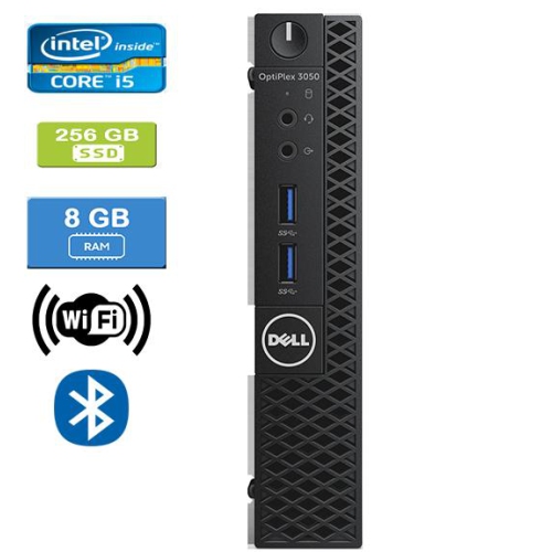DELL  Refurbished (Good) - 3050 Micro Intel Core I5-7500T 2.70 Ghz, 8GB, 256GB SSD, Win 10 Pro
