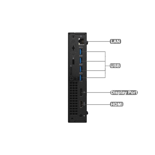 Dell OptiPlex 5050 Micro Desktop - Intel Core i5-7600T, 16GB Memory, 1TB SSD, Win 10 Pro by DELL - Refurbished condition - Image 3