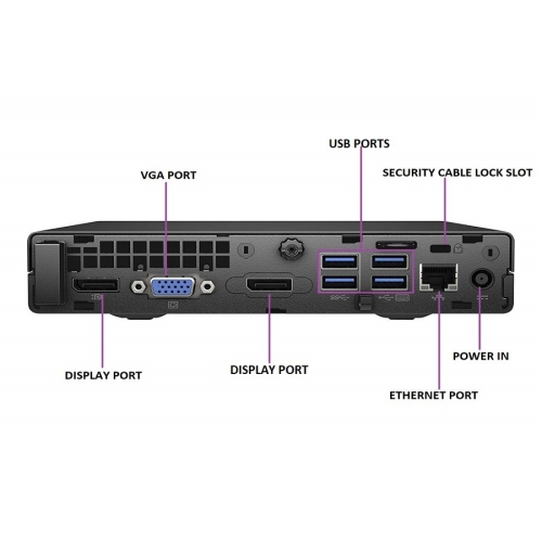 Refurbished - HP 800 G2 MINI Intel Core i5-6500T 2.50 GHz, 8GB, 500GB HDD, Win 10 Home