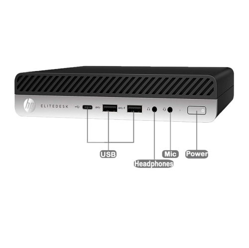 Refurbished - HP 800 G3 MINI Intel Core i5-6500T 2.50 GHz, 16GB, 256GB SSD, Win 10 Pro