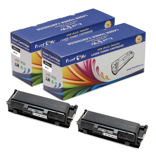 PRINTOXE® 106R03624 / 106R03623 Compatible 2 High Yield Toners 15,000 Pages Each for Xerox Phaser 3330 / WorkCentre 3335 / 3345