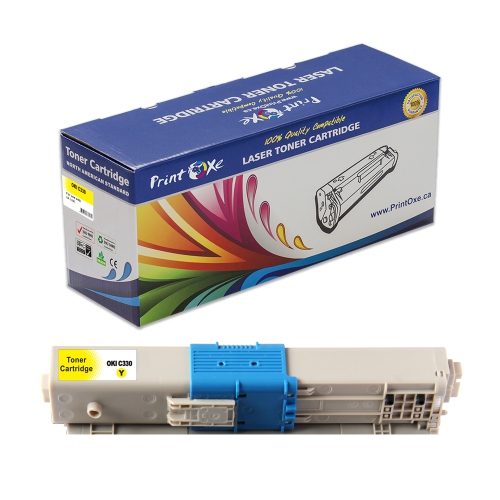 C330 Compatible Set + BK ; 5 Toner Cartridges 44469801 / 44469703 / 44469702 / 44469701 for Okidata C310 C330 C330dn C510 C530 C530dn MC361 MC362w