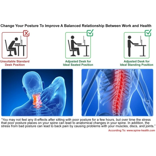 Boost Industries FS-DR22C-WH Compact Manual Crank Height Adjustable White Desk Frame