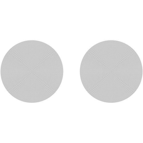 Image 1 of 9.. Sonos Architectural by Sonance In-Ceiling Speaker - Pair - White - Open Box