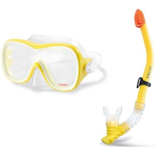 Intex - Wave Rider Diving Kit, Mask and Snorkel, Yellow