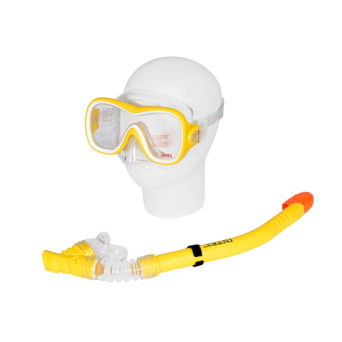 Intex - Wave Rider Diving Kit, Mask and Snorkel, Yellow