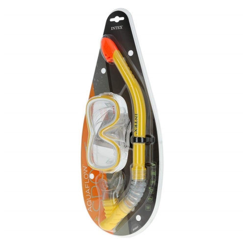 Intex - Wave Rider Diving Kit, Mask and Snorkel, Yellow