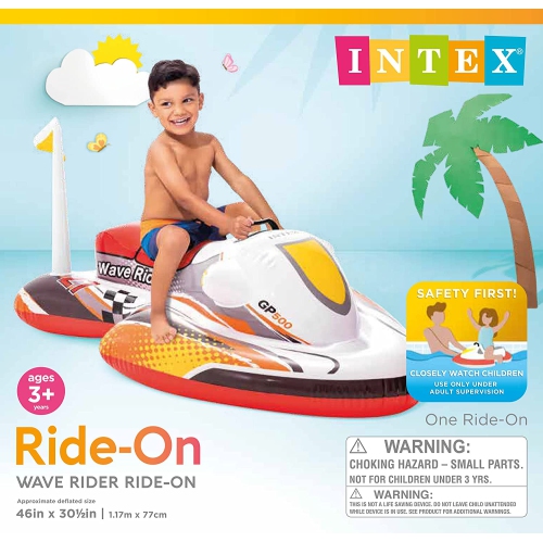 Intex Wave Rider Children's Swimming Pool Inflatable Toy 46" X 30.5"