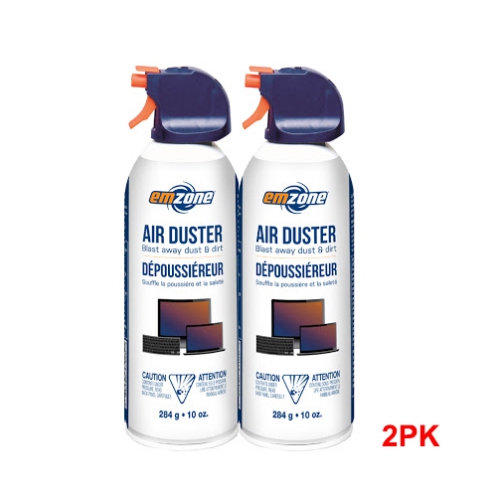 HYFAI Emzone Dust-Off Gaming Gear – bouteille de vaporisation à air comprimé de 300 ml, gaz comprimé, 10 oz, paquet de 2