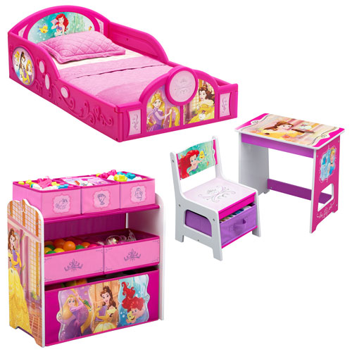 Ensemble 4 pièces pour chambre des princesses de Disney - Exclusivité Best Buy