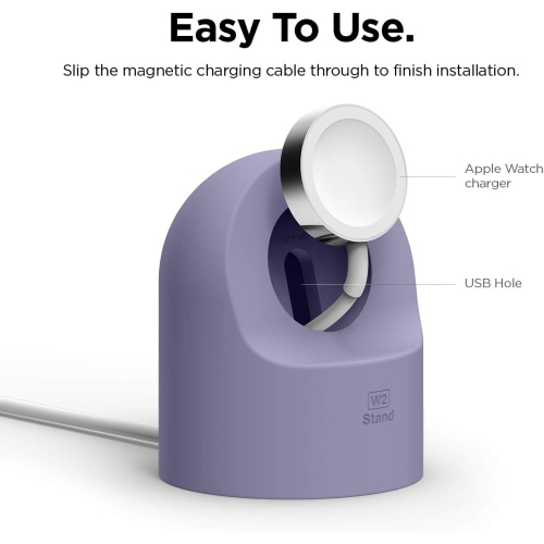 elago W2 Stand Designed for Apple Watch Stand Compatible with All Apple Watch Series and Night Stand Mode