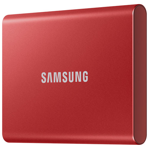 Disque SSD externe USB 3.2 de 2 To T7 de Samsung - Rouge