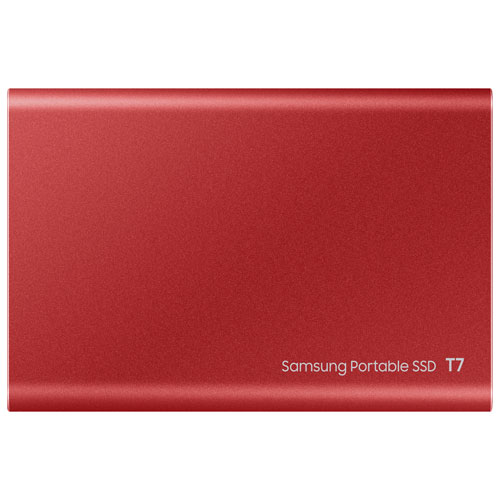 Disque SSD externe USB 3.2 de 2 To T7 de Samsung - Rouge