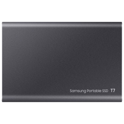Samsung T7 1TB USB 3.2 External Solid State Drive (MU-PC1T0T/AM) - Grey - English