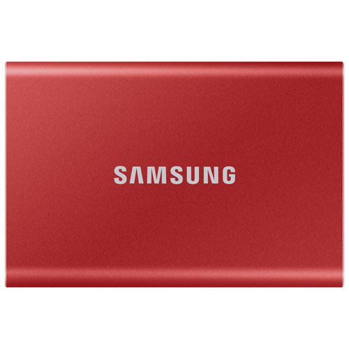 Disque SSD externe USB 3.2 de 1 To T7 de Samsung - Rouge