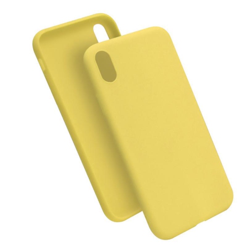 PANDACO Soft Shell Matte Yellow Case for iPhone X or iPhone Xs