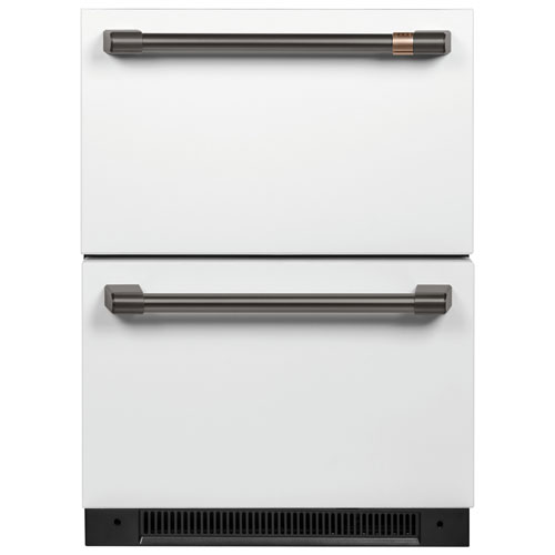 Café 2-Piece Refrigerator Handle Kit - Brushed Black