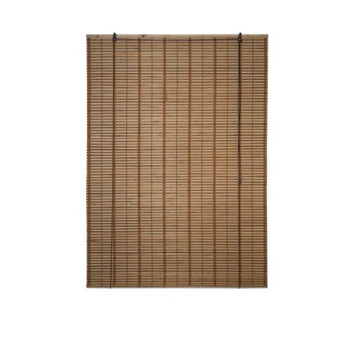 ALEKO® BBL46X64BR Light Brown Bamboo Midollino Wooden Roll Up Blinds Light Filtering Shades 46 X 64 Inches