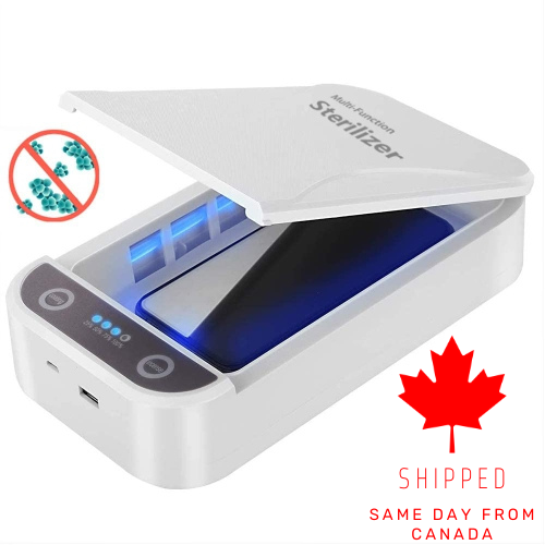 Boîte de désinfection/assainisseur UV-C Light - Boîte de stérilisation antibactérienne portative pour téléphones, écouteurs, clés et plus encore