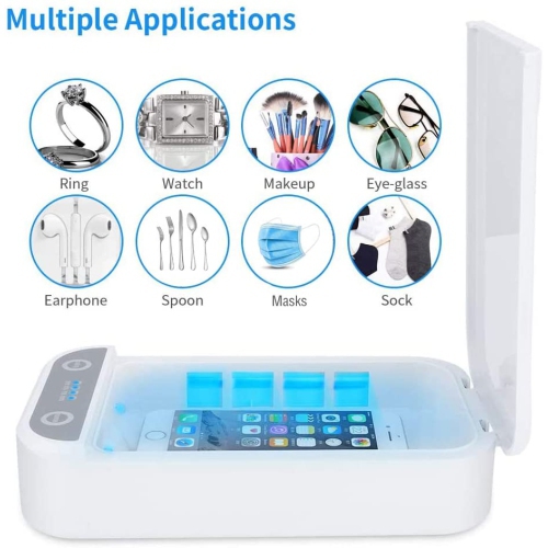 Disinfection Box/ sanitizer UV-C Light - Portable Antibacterial Sterilization Box for Phones, Headphones, Keys and More,