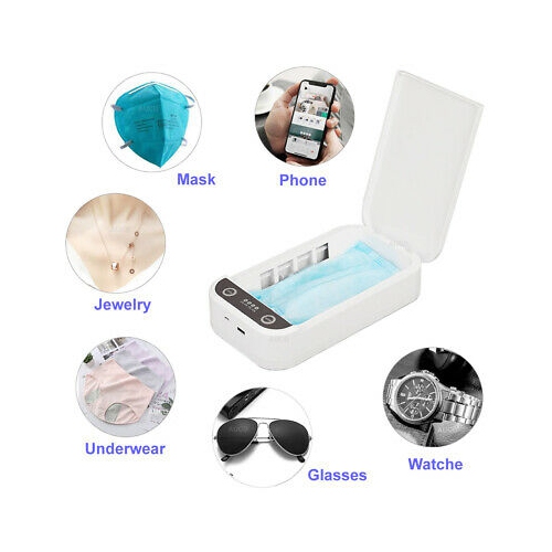 Disinfection Box/ sanitizer UV-C Light - Portable Antibacterial Sterilization Box for Phones, Headphones, Keys and More,