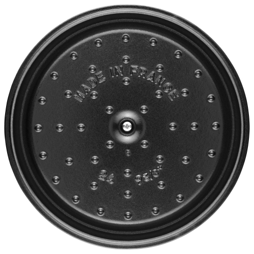 STAUB La Cocotte 3.7 L Cast Iron Round Cocotte, White Truffle