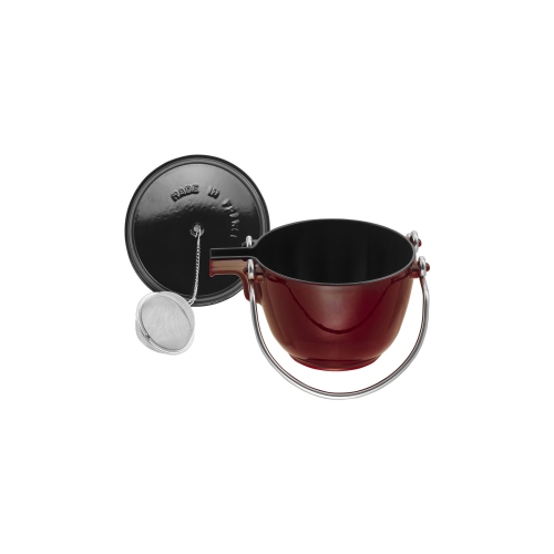 Staub, en fonte 1-qt ronde bouilloire à thé - Grenadine