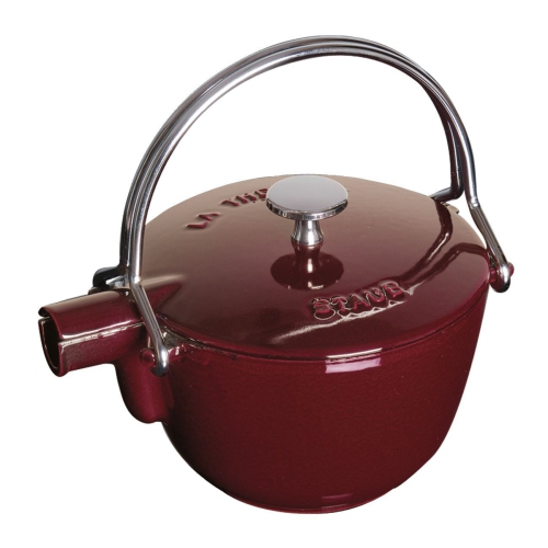 Staub, en fonte 1-qt ronde bouilloire à thé - Grenadine