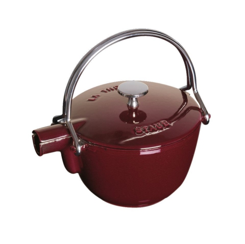 Staub, en fonte 1-qt ronde bouilloire à thé - Grenadine