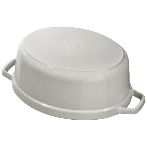 STAUB La Cocotte 5,5&nbsp;L – Cocotte ovale en fonte, truffe blanche
