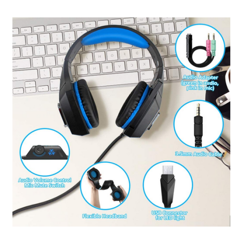 Gaming Headset for PS4 Xbox One PC Laptop Mac Nintendo Switch Games