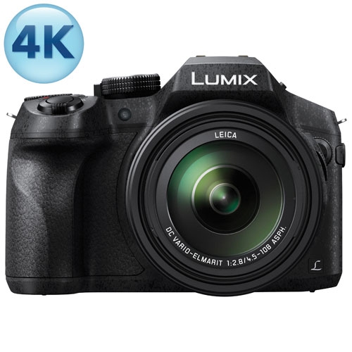 Panasonic Lumix FZ300 12.1MP 24x Optical Zoom Digital Camera - Black - Open Box