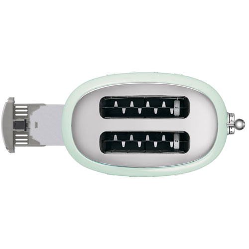 Grille-pain rétro des années 50 de Smeg - 2 tranches - Vert pastel
