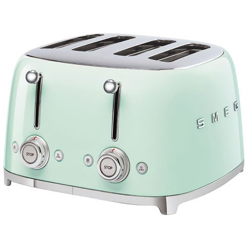 Smeg 50's Style Retro Toaster - 4-Slice - Pastel Green