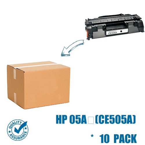 Printer Pro™ Compatible Replacement for 10 Pack HP 05A/HP05A/05A/505a Black Toner Cartridge - HP Printer LaserJet P2055/P2055d/P2055dn/P2055x