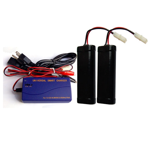 2 x 7.2 Volt NiCd Battery Packs + Universal Smart Charger