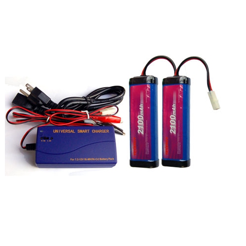 2 x 7.2 Volt NiCd Battery Packs + Universal Smart Charger