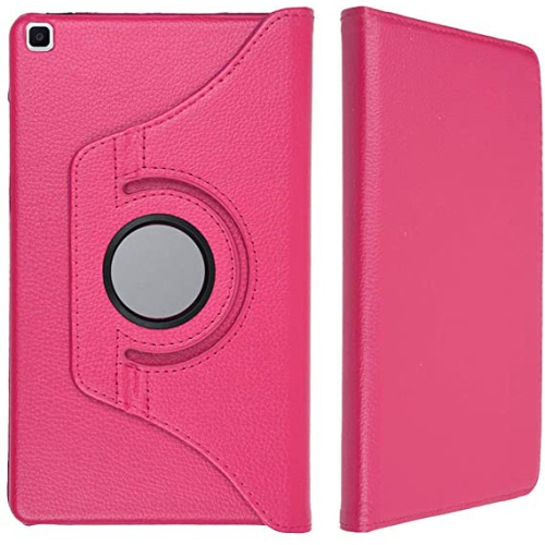 CC  Topsave 360 Degree Rotating Tablet Case Cover for Samsung Tab A 8"(2019) T290/295, Hot In Pink