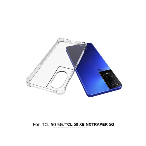 TopSave Extra Corner Bumper Soft TPU Gel Rubber Case For TCL 50 XE NXTPAPER 5G 6.6", Clear