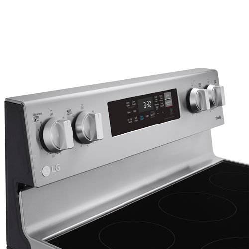LG 30" 6.3 Cu. Ft. Fan Convection 5-Element Electric Air Fry Range (LREL6323S) - Stainless Steel