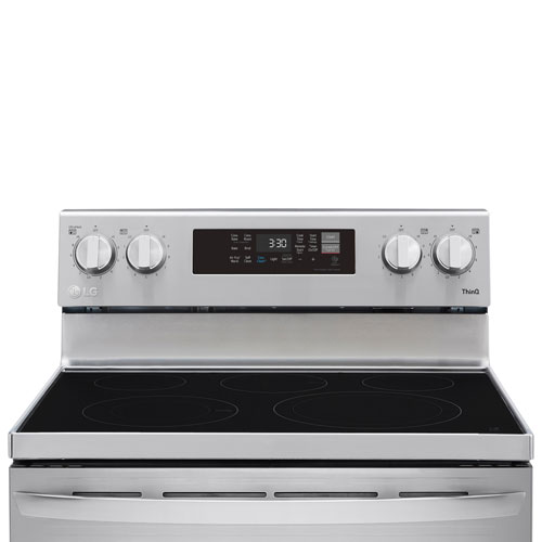 LG 30" 6.3 Cu. Ft. Fan Convection 5-Element Electric Air Fry Range (LREL6323S) - Stainless Steel