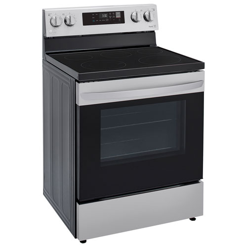 Cuisinière électrique autonome 5 éléments 6,3 pi³ 30 po de LG - Inox