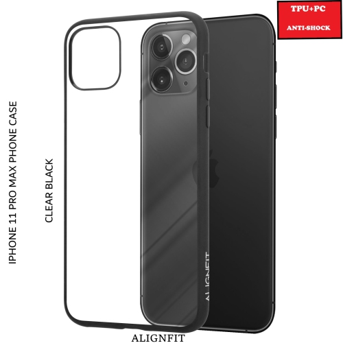 ALIGNFIT SYMMETRY FITTED HARD SHELL CASE FOR IPHONE 11 PRO MAX - CLEAR BLACK