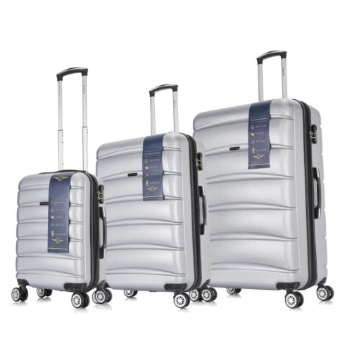 silver hard case suitcase